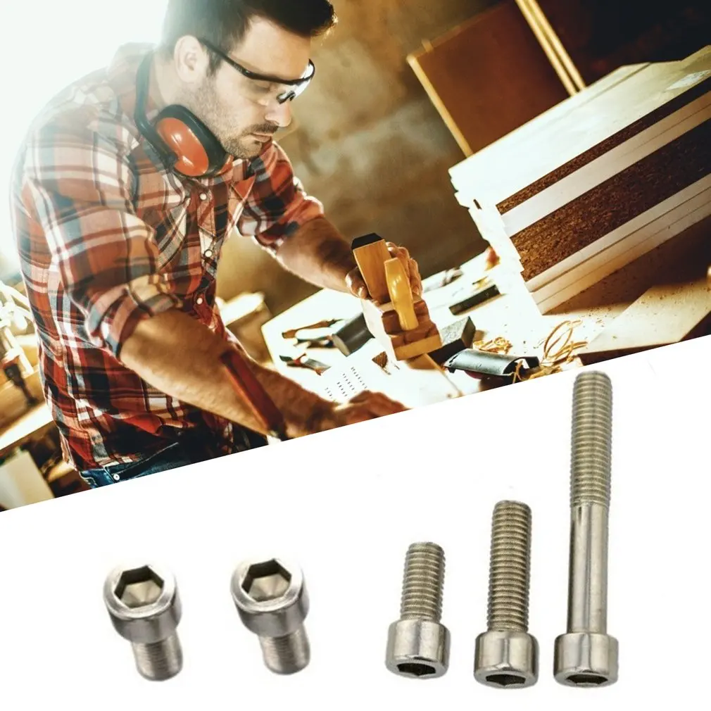 

25 Pcs M4x6mm 304 Stainless Steel Hex Socket Thin Allen Head Cap Screw Cylindrical Screw Suitable For Home And Office