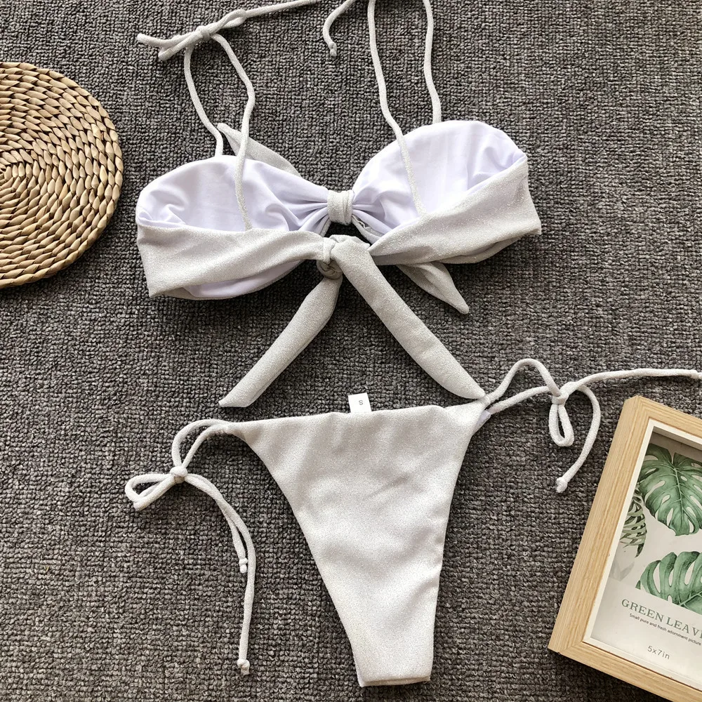 

Summer Sexy Women Two Pieces Swimsuits Swimwear Beachwear Girl Beach Light Fabric Swimsuit Bikini Underwear