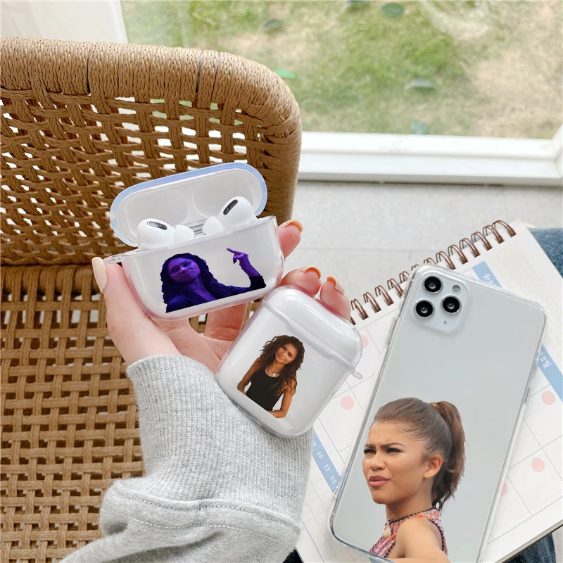 Euphoria Zendaya мультфильм Instagram девочка мягкий прозрачный силиконовый чехол для Apple