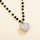 Bling циркония любовь, стильный элегантный кулон 