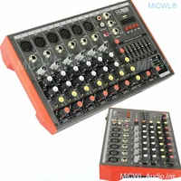 portable mg8 bluetooth audio mixer sound mixing console 8 channel karaoke music dj live mixer usb mp3 7 band equalizer