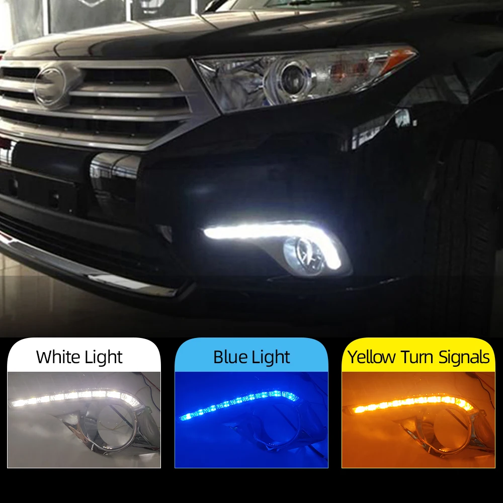 Автомобильная проблесковая 2 шт. Тюнинг автомобилей для Toyota Highlander 2012 2013 2014