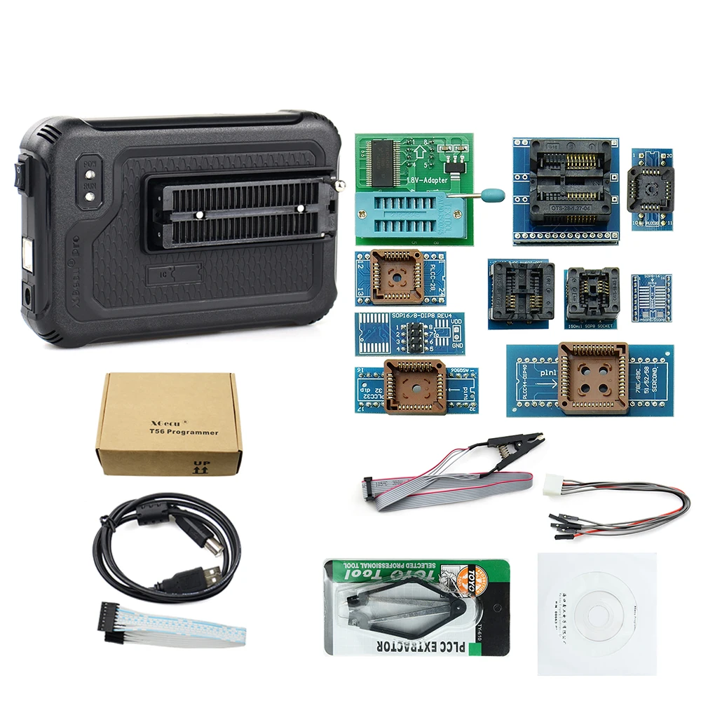 Original XGecu T56 Universal Programmer Powerful Support Nor Flash / NAND EMMC+15/17 Adapters Test Clip Smart Calculator | Компьютеры и