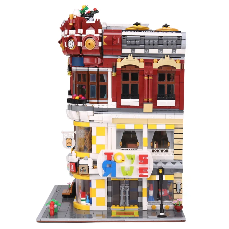 DHL 01006 город архитектура игрушка и книжный магазин набор строительные блоки