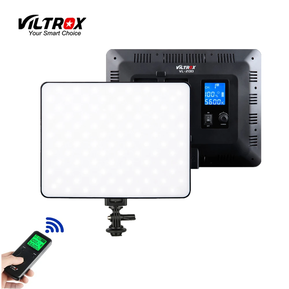 Купи Viltrox VL-200T 30W LED Video Light Panel Lighting Wireless Remote Slim Bi-Color Dimmable Lamp for Photo Shooting Studio YouTube за 4,194 рублей в магазине AliExpress