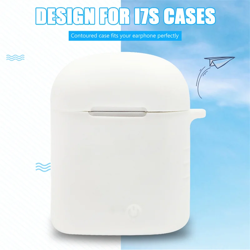 IWO PRO 1/2 шт. силиконовый I7S TWS чехол беспроводные Bluetooth наушники бампер s ТПУ
