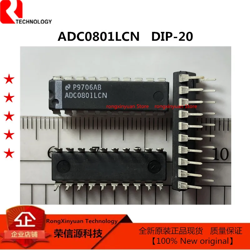 ADC0801LCN ADC0801 DIP 20 8 битный µP Совместимость аналого цифровые преобразователи