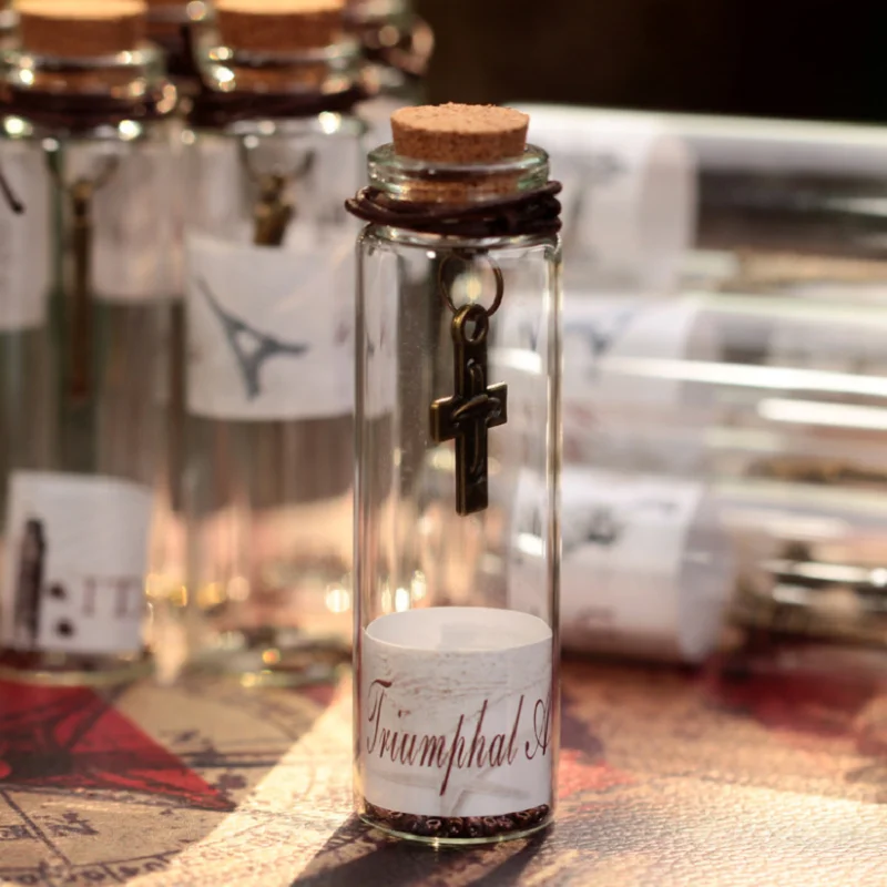 12 лампочек креативный подарок милая маленькая стеклянная пробка фотоемкость