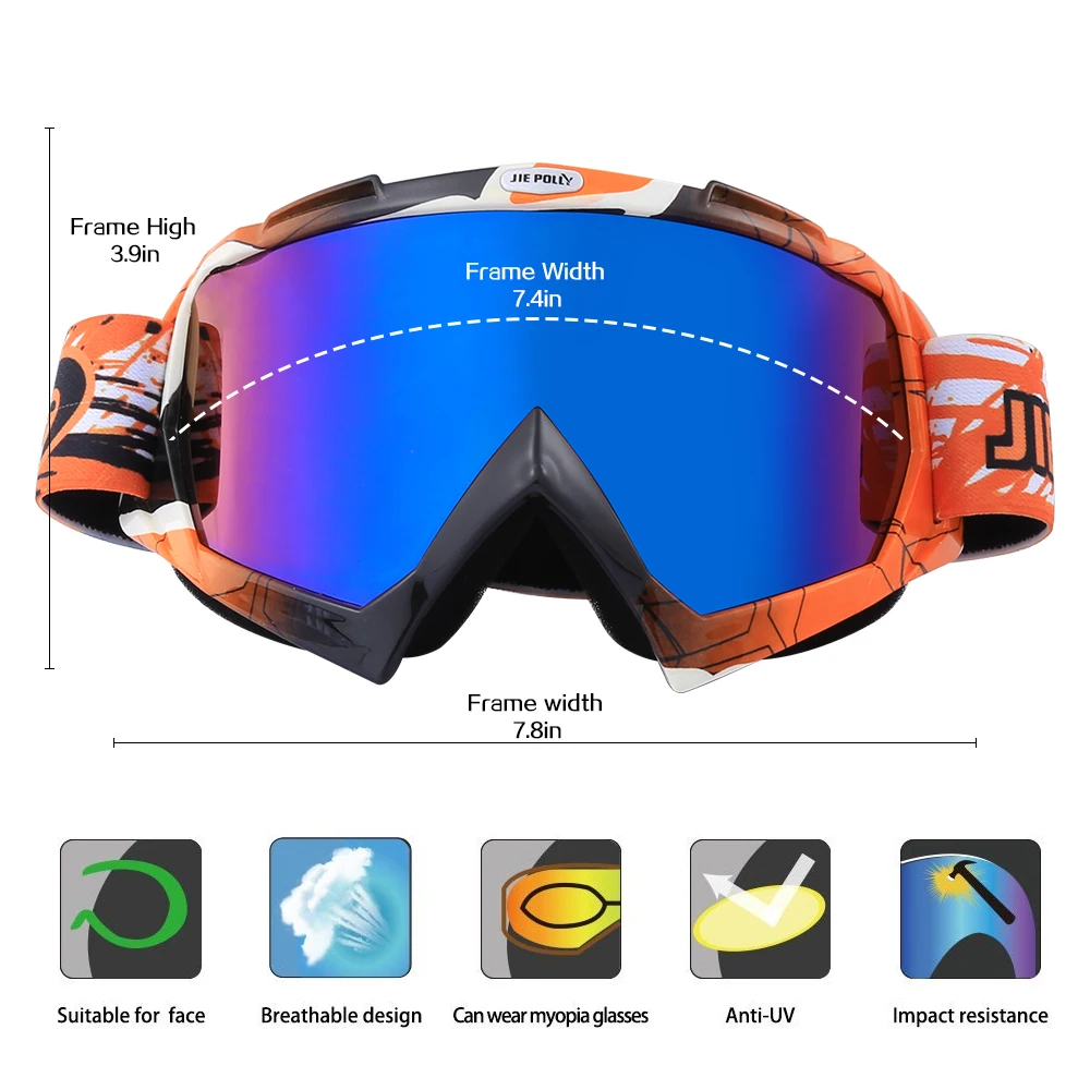 Новинка мотоциклетные очки Gafas для улицы езды на велосипеде MX внедорожного