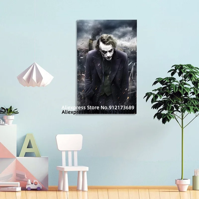 Абстрактная картина маслом клоуна Джокера холст плакаты и печать настенные