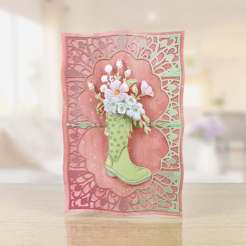 

Metal Cutting Dies Flowers Shoes Cat Decoration Beautiful Scrapbooking Paper DIY Cards Crafts Embossing Die Cuts New 2019