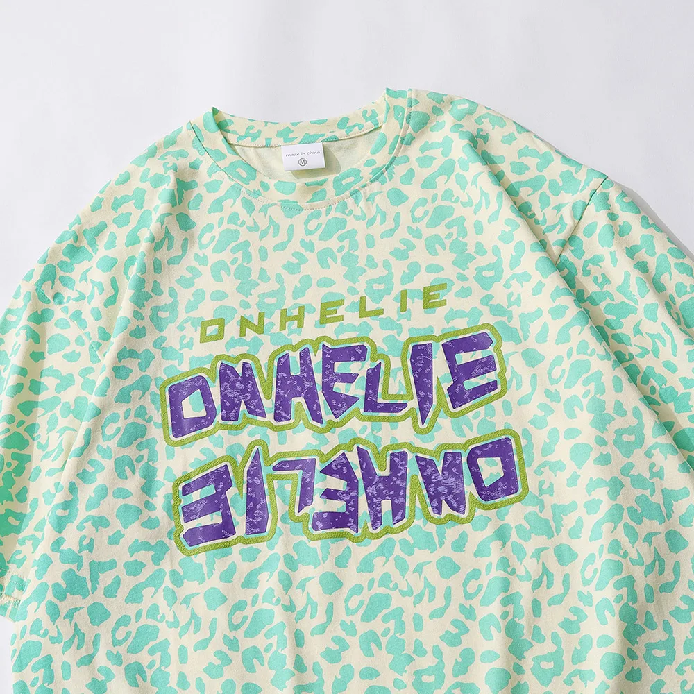 

Aolamegs Harajuku T-shirts Men Leopard Oversized T Shirt Male Summer Casual O-Neck Cozy Tee Shirt High Street Hip Hop Streetwear