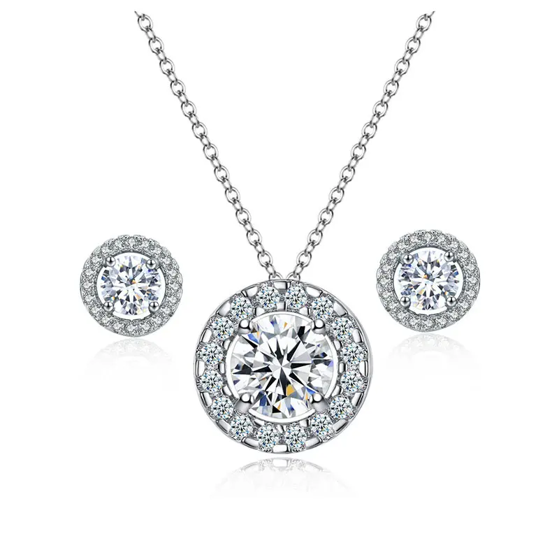 Серьги/ожерелье Huitan для женщин ювелирные изделия с кулоном в виде зубца из