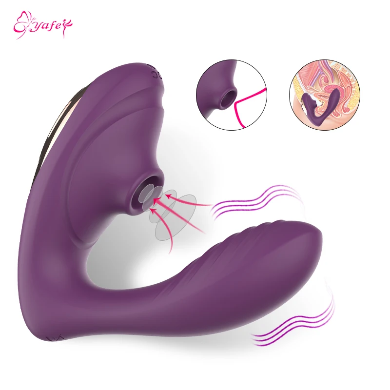 

G Spot Nipple Dildo Vibrator Clit Stimulation Sucking Lick Vagina Sucker Vibrators Sex Oral Adult Sex Toys for Women Masturbator