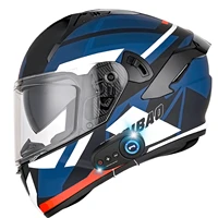 men women bluetooth full face motorcycle helmet waterproof dot approved double anti scratch anti fog visors washable liner