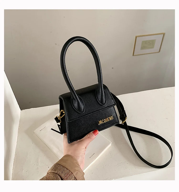 litchi Black 15cm Женская мини-сумка-тоут, новинка, крокодиловый узор, флип-сумка через плечо, женская простая сумка на плечо, маленькая квадратная женская сумка - Цвет: litchi Black 15cm