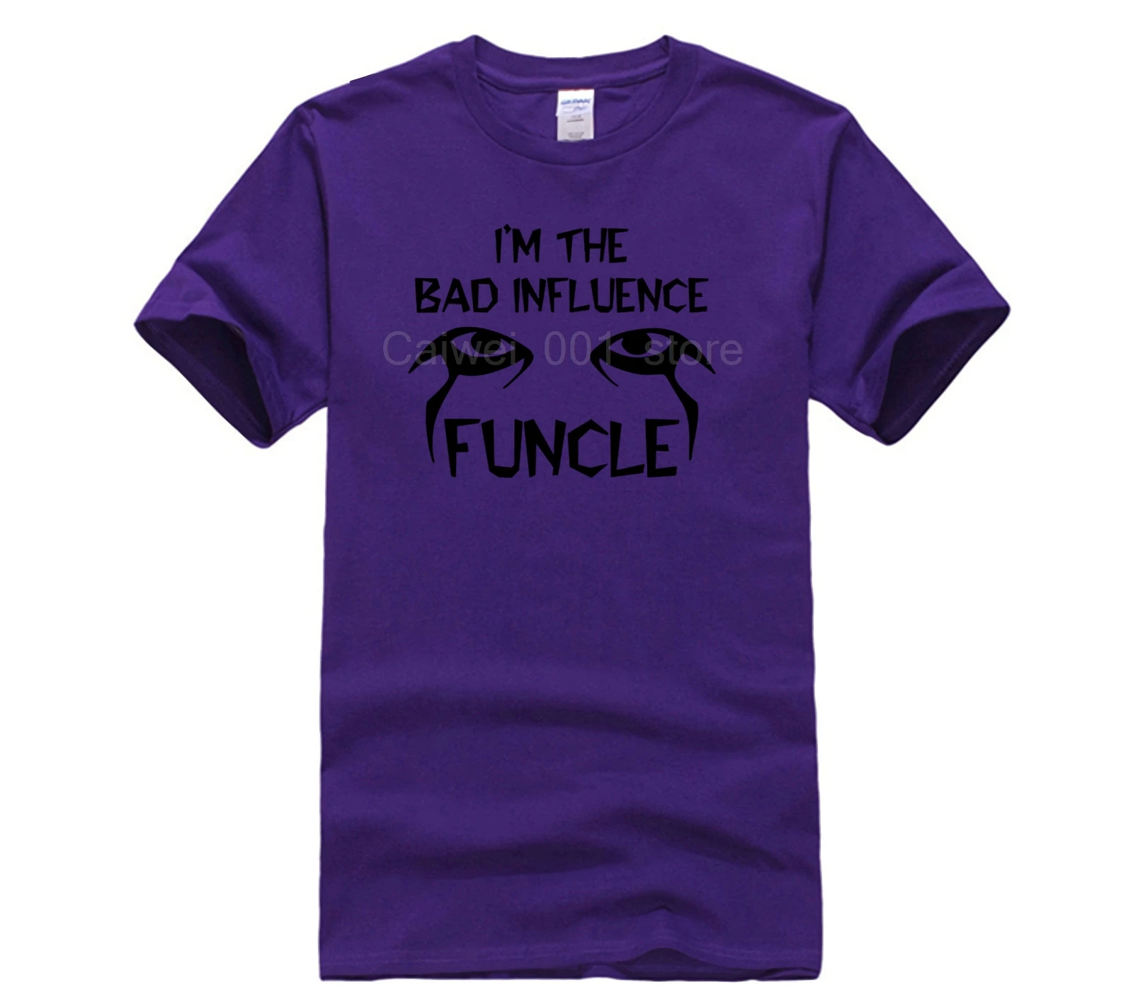 

Sports man's 100% Cotton T shirt Im the bad infuluence funcle shirt Summer Fashion Street Short Sleeve T Shirt