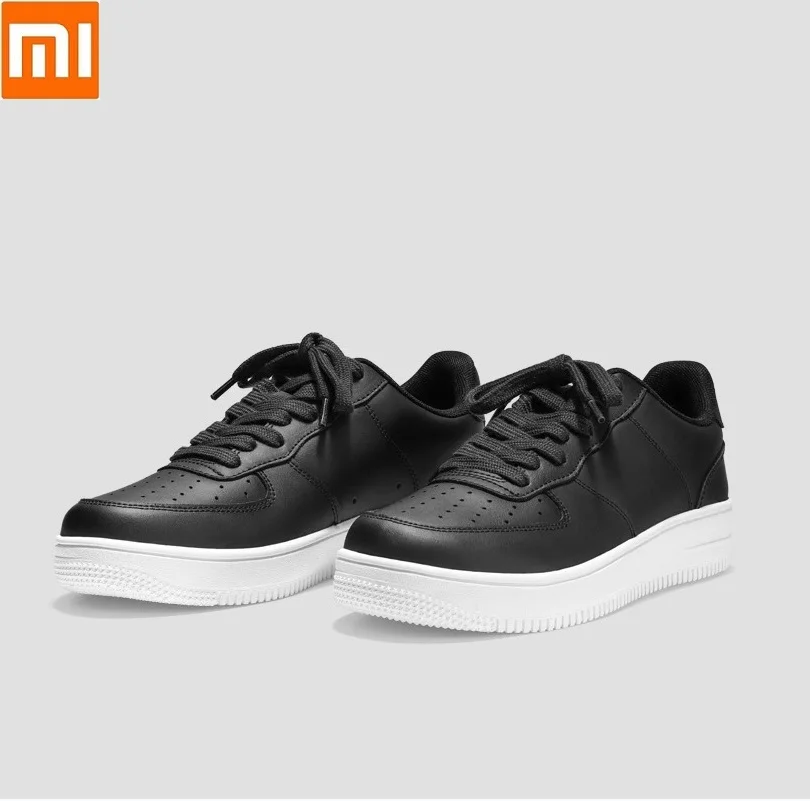 Xiaomi 90 весело Повседневное Для Мужчин's SkateboardingShoes Спорт на открытом воздухе спортивная обувь из воловьей кожи; нескользящая обувь на толстой подошве; туфли на плоской подошве для мужчин