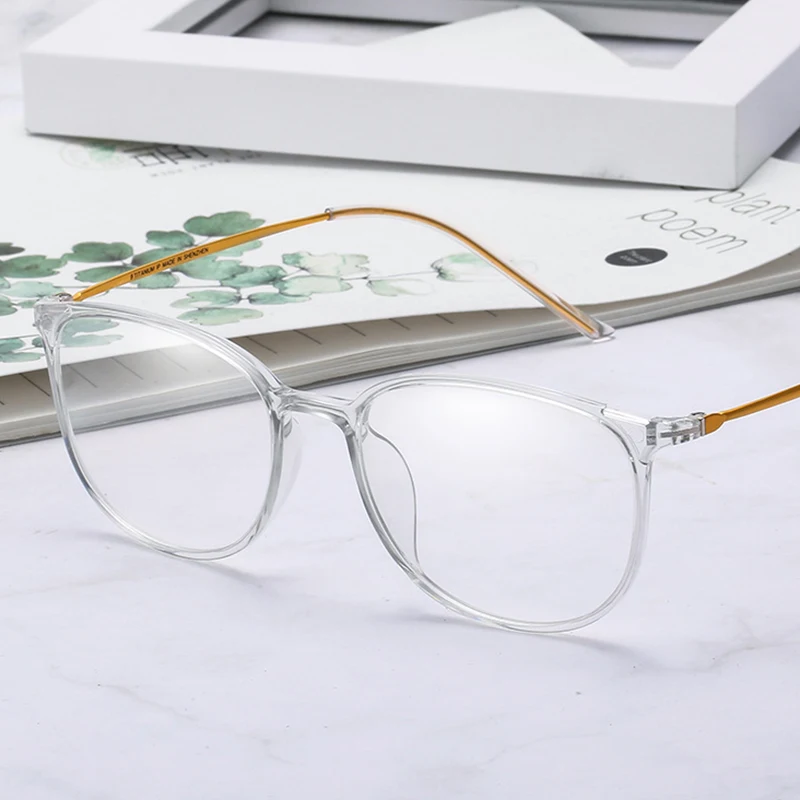 Титановая оправа для очков прозрачные оптические очки унисекс Нескользящие