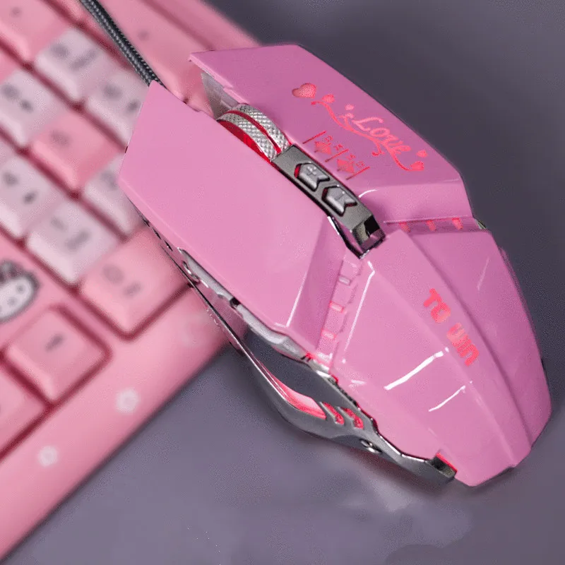 Проводная игровая мышь Usb металлическая Механическая Макросъемка компьютерная