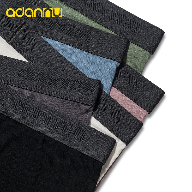 Сексуальные боксеры мужское нижнее белье мужские трусы для геев Однотонные Cuecas