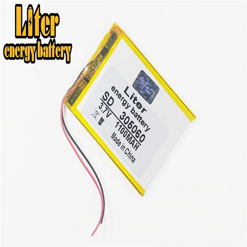 305060 3 7 V полимерная литиевая батарея 1100mah MP4 MP3 Bluetooth маленькие игрушки|lithium battery|mp3