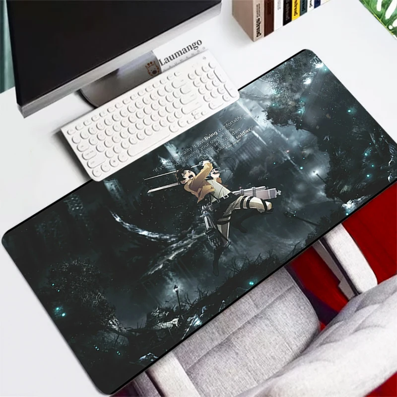 

Full Gamer Pc Gaming Custom Mouse Pad Anime Sexy Non-slip Mat Cheap Gaming Laptop Table Pads Csgo Attack on Titan Deskmat