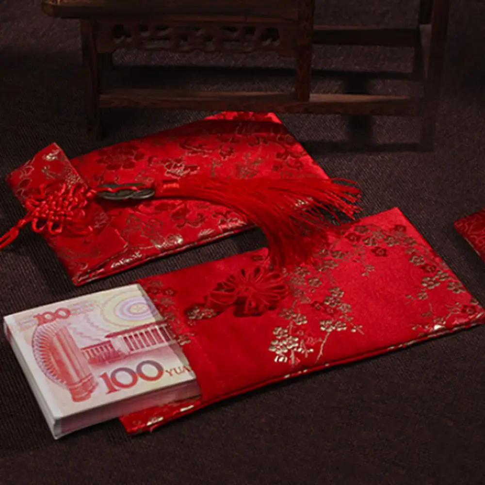 Конверты для денег в китайском стиле с изображением дракона Феникса домашний