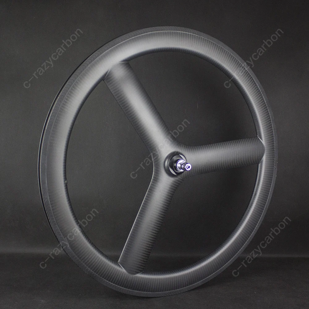 

Free Shipping Carbon 3 Spokes Wheels Road/Track For Sale Cycling Road Carbon Bicycle With Special Brake Track