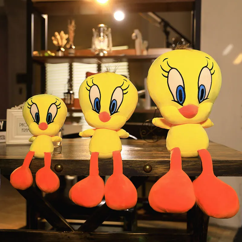 TweetyBird 30-50 см желтая утка плюшевая игрушка из мультфильма с милым желтым утенком