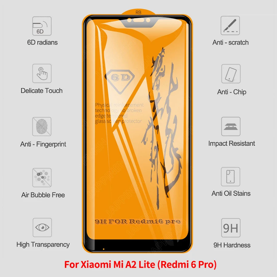 Закаленное стекло 6D для Xiaomi Mi 9 T Pro SE защитная пленка экрана 8 A2 Lite A1 A3 Mix 3 Pocophone F1 10
