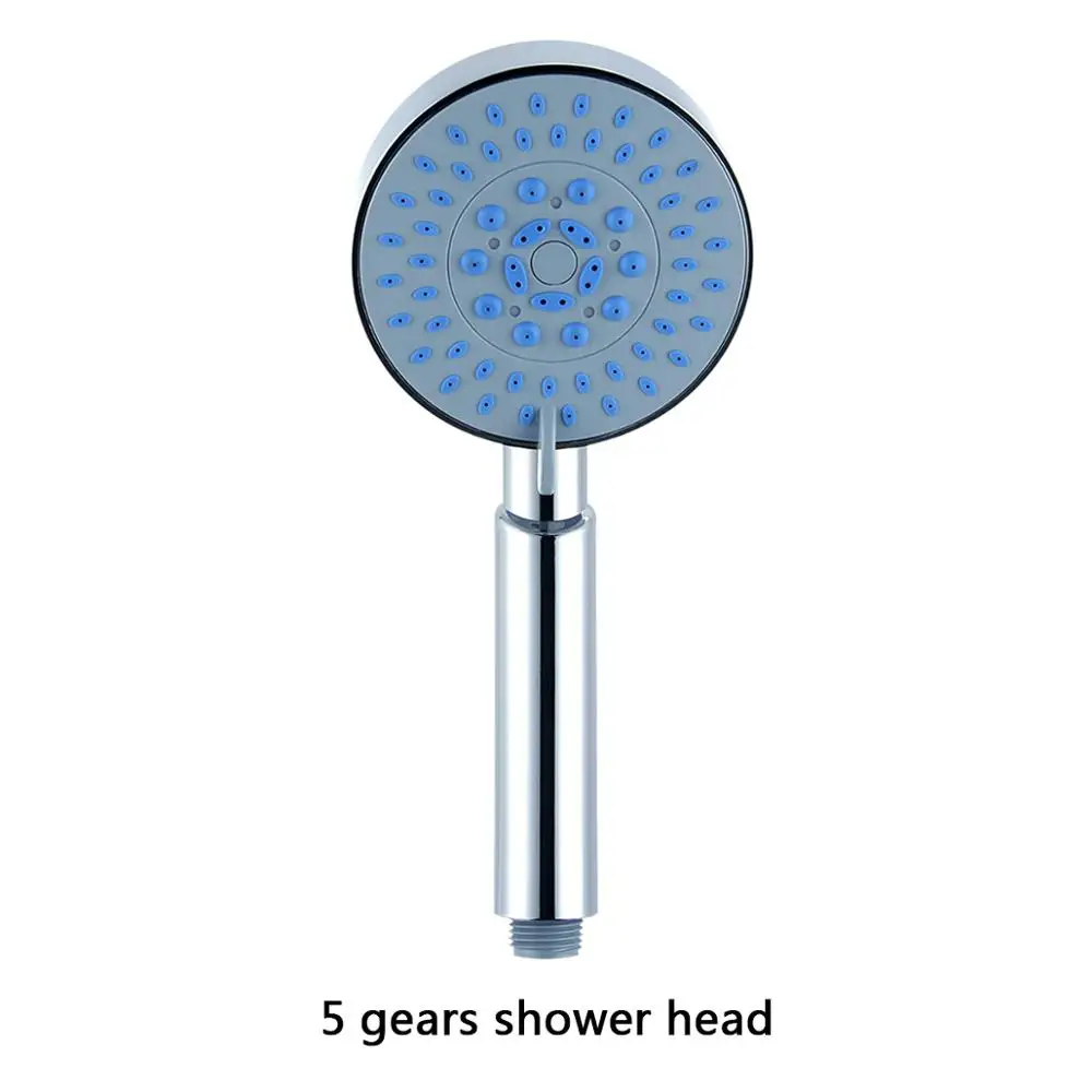 5 gear shower VEHHE насадка для душа высокого давления, фильтр для экономии воды, АБС ХРОМ, мощная насадка, 300 отверстий, панель, аксессуары для ванной комнаты - Цвет: 5 gear shower