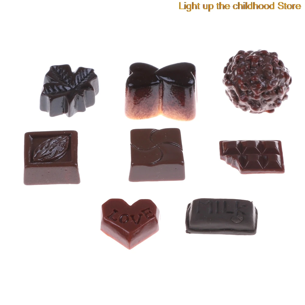 

Миниатюрный смолы крем хлеб Еда для телефона шоколад плоская задняя сторона плоская спина, кабошон из полимера для декорирования вестибюле...