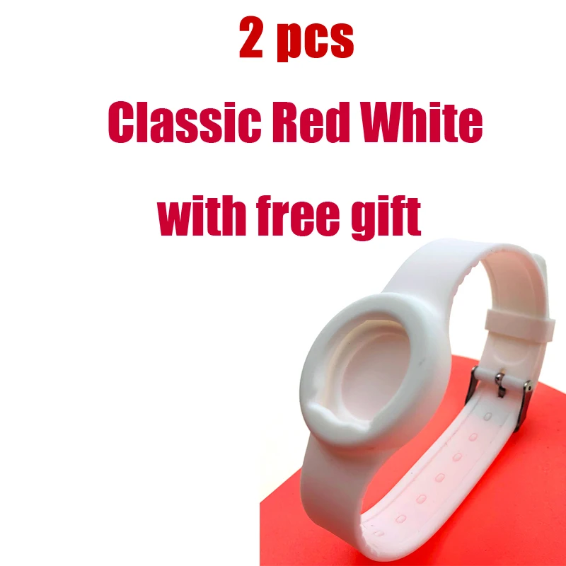 Classic color 2PCS Перезаряжаемый Bluetooth браслет для Pokemon Go Plus с батареей внутри - Цвет: Classic color 2PCS