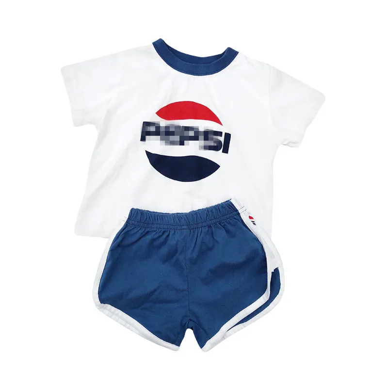 Комплекты одежды для мальчиков и девочек 2020 летняя рубашка с коротким рукавом