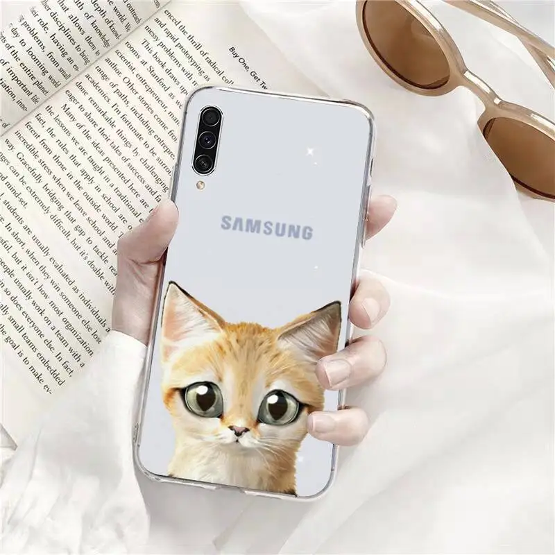 

Siamese cat Phone Case Transparent Clear For Samsung Galaxy A71 A21s S8 S9 S10 plus note 20 ultra