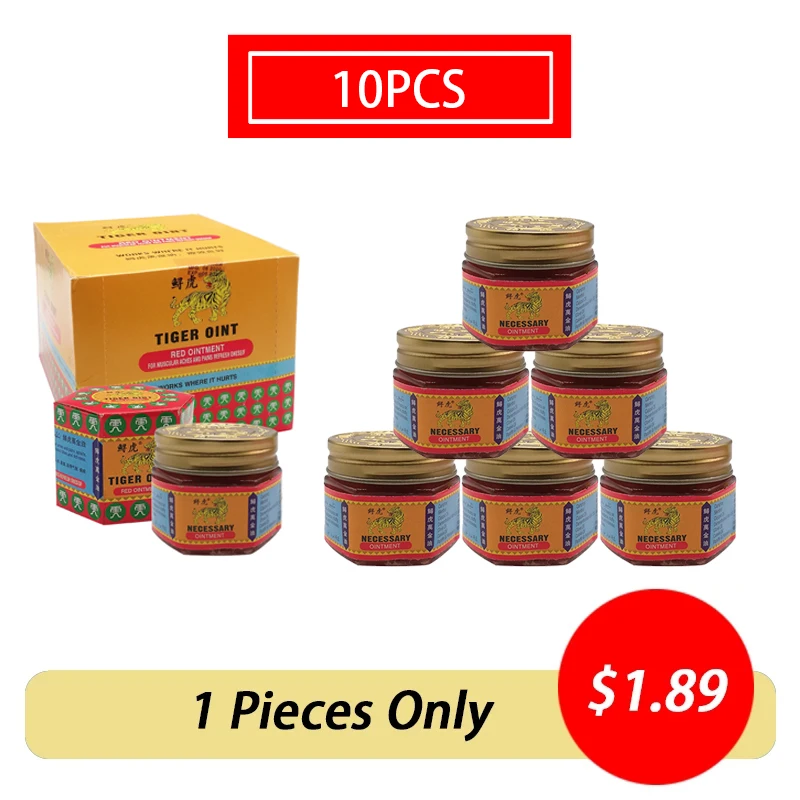 Суперпредложение 100% натуральный оригинальный красный тигровый бальзам Таиланд