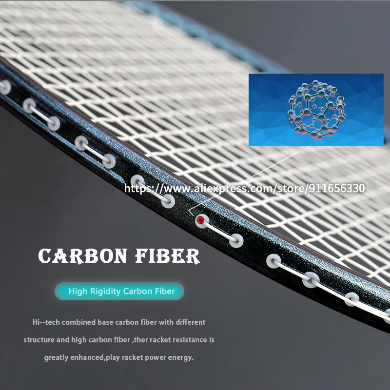 Ракетки для бадминтона из углеродного волокна Ultarlight 5U 77 г |