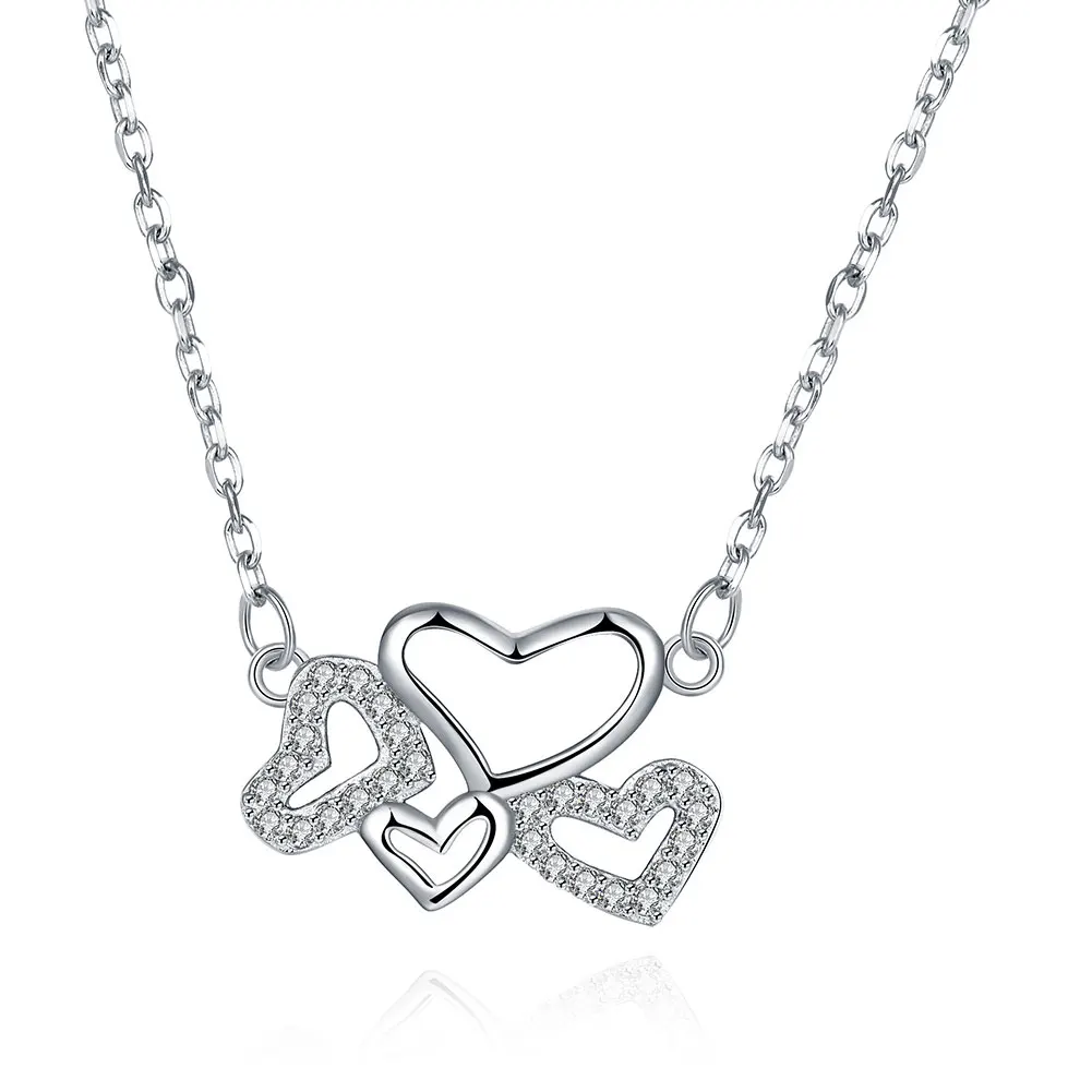 

ZEMIOR Heart Necklaces For Women 925 Sterling Silver Luxury CZ 5A Cubic Zirconia Pendant Necklaces Telesthesia Fine Jewelry