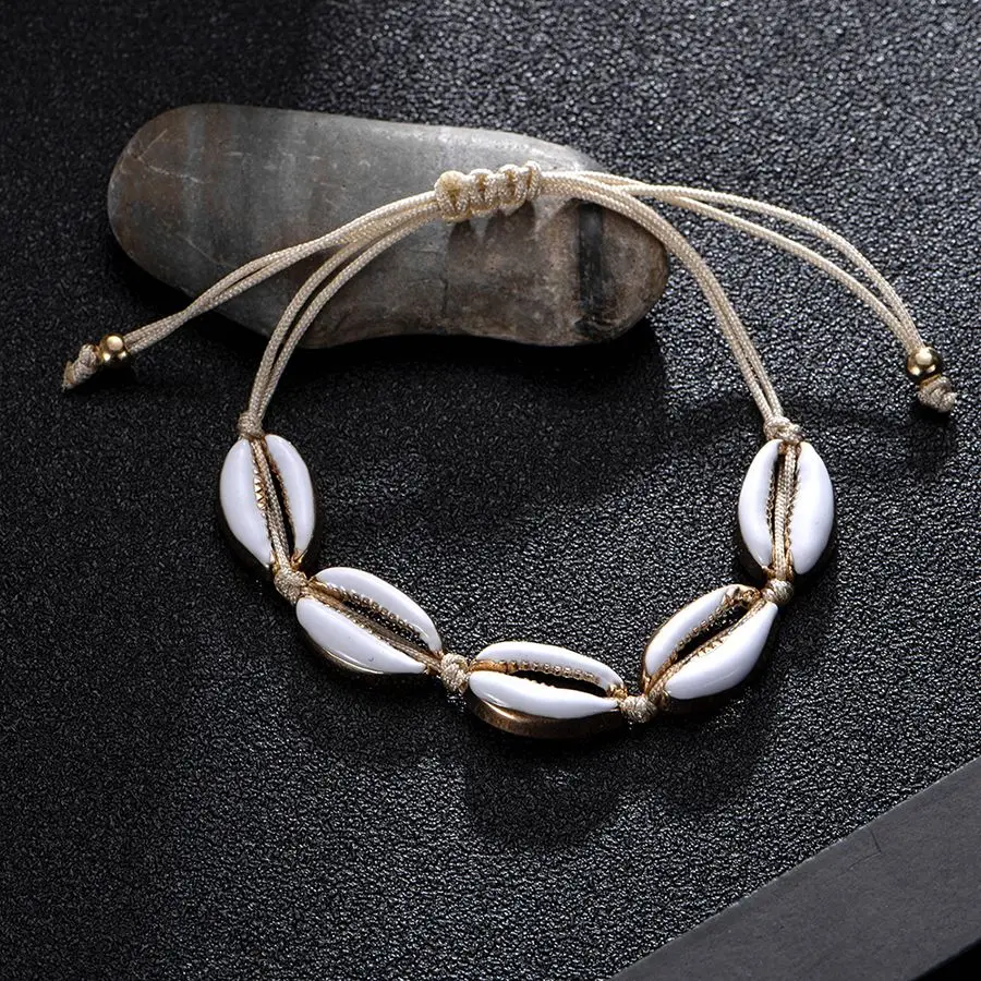 2019 модное богемное ожерелье из ракушек Золотое длинное нескольких для женщин