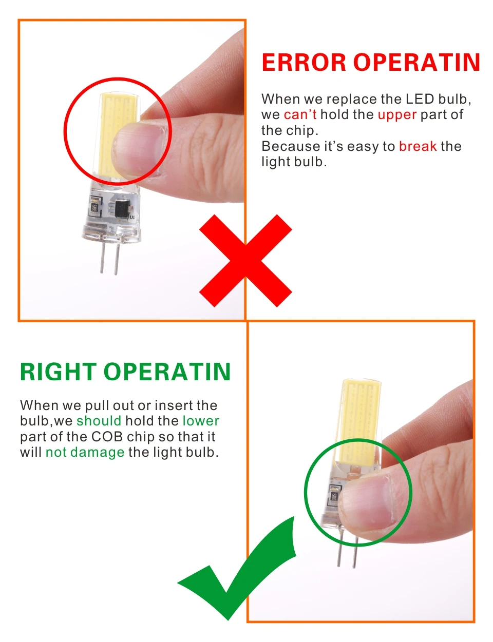 MUFAVA 10 шт./лот Светодиодная лампа G4 лампочка AC/DC 12 В 220 3 Вт 6 COB SMD LED диммируемая