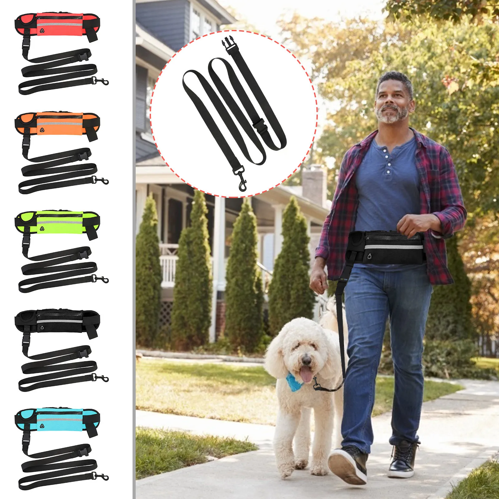 Сумка для бега рюкзак ходьбы собаки карманная Спортивная Многофункциональная