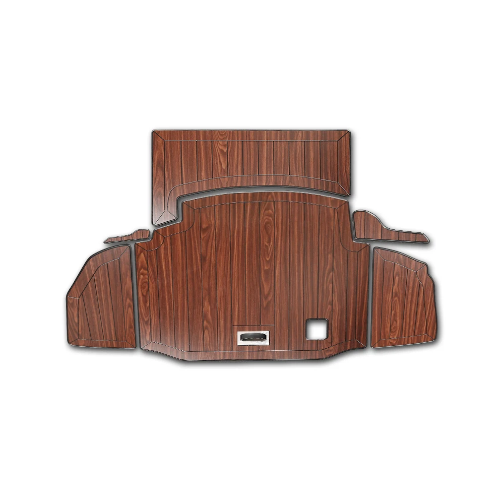 

Car Accessories Rear Trunk Mats Cargo Liner Set Synthetic Wood Tray Wooden Pad Boot Mat Carpets For Toyota Crown S220 2018-2020