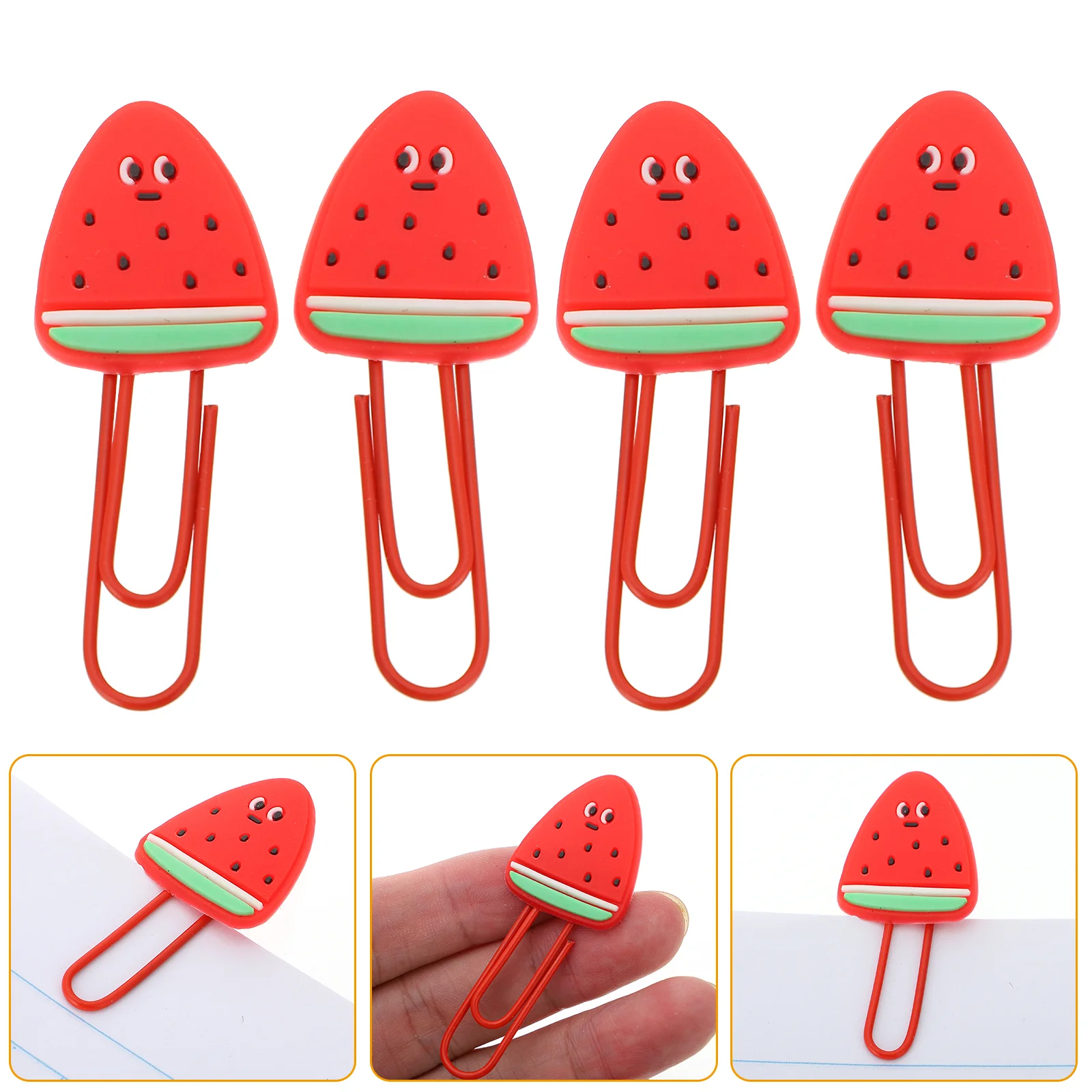 

6Pcs Little Fruit-shaped Paper Clips Colored Clips School Supplies Profiled Pin