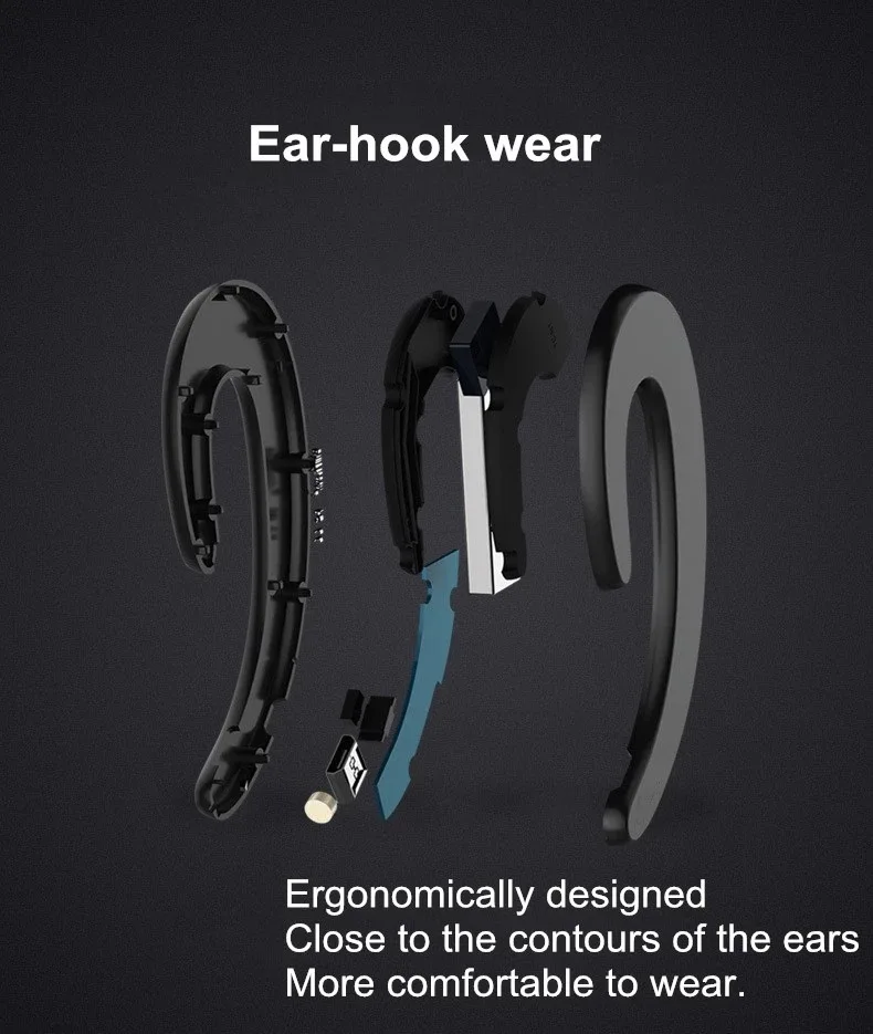 ROMICHW беспроводные наушники Bluetooth наушники костной проводимости Blutooth спортивные наушники для iPhone 8 X Xiaomi наушники цепляющиеся за уши