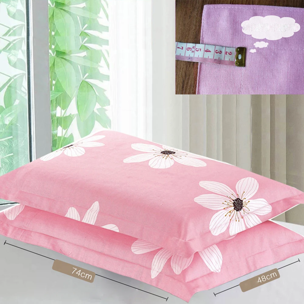 

100% Cotton Lattice Soft Pillow Case Cover 48cmx74cm Pillowcase Decorative Bedding Bedroom Home Use Envelope Pillow Case Cover