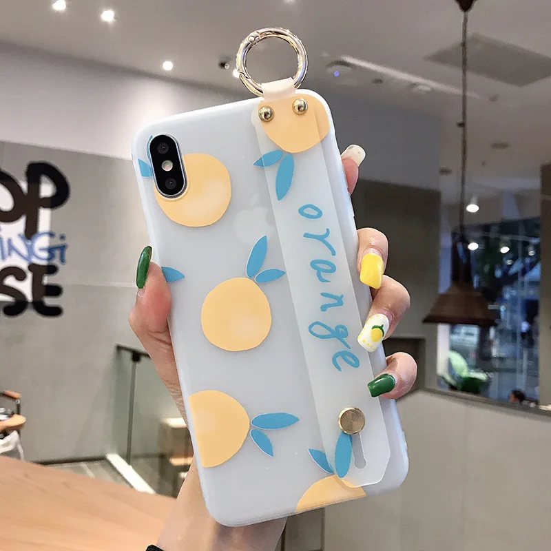 Мягкий чехол из ТПУ с ремешком на запястье для Red mi K20 Pro Note8 7 6 5A 4X, матовый чехол с подставкой для Xiaomi mi CC9 9 8 5X 6X, чехол с 3D рельефным цветком