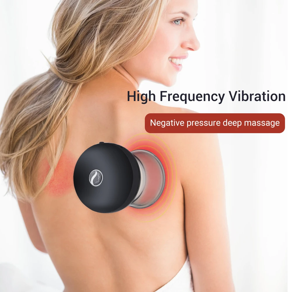 Electric Cupping Therapy Massager With Red Light Rechargeable Adjustable Massage Tool Back Body | Красота и здоровье