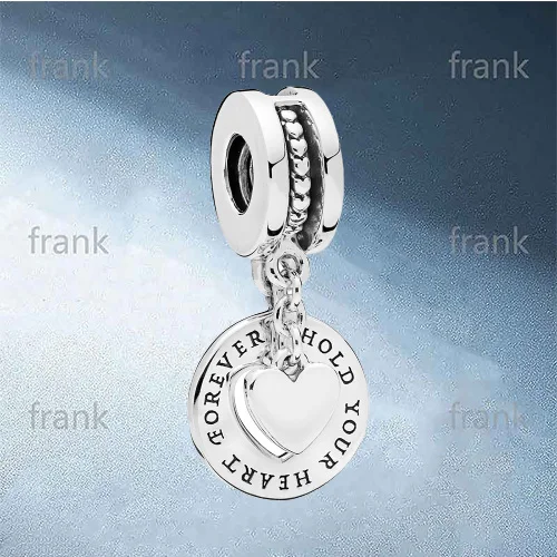 

2021 New 925 Sterling Silver Beating Heart Letter Sterling Silver Pendant Women's Birthday Party Gift 798115
