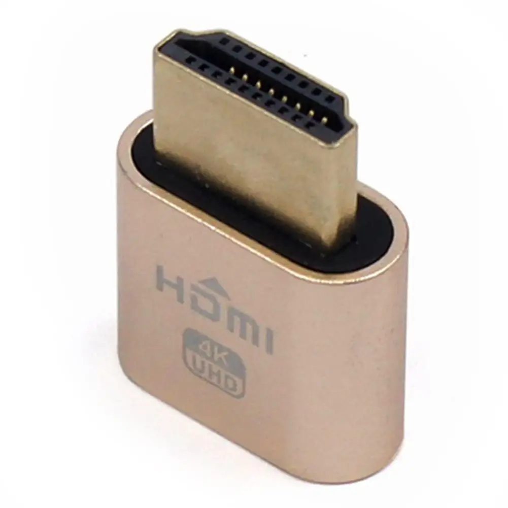 Адаптер Виртуального дисплея типа папа совместимый с HDMI поддерживает эмулятор